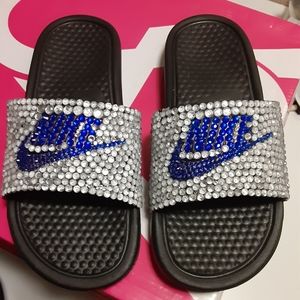 Bling Nike Slides